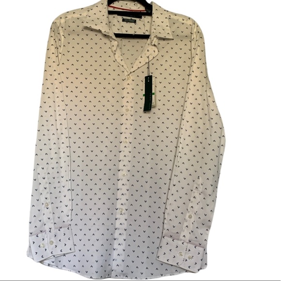 Perry Ellis Bright White Long Sleeves T-Shirt NWT - Picture 8 of 13